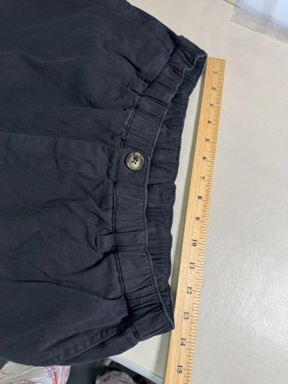 Cove Men Black Casual Elastic Waist Pullon Shorts Size 34 5